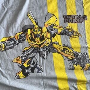 Vintage Transformers Bumblebee‎ Full Flat Bed Skirt Bedding Retro Bedroom Skirt